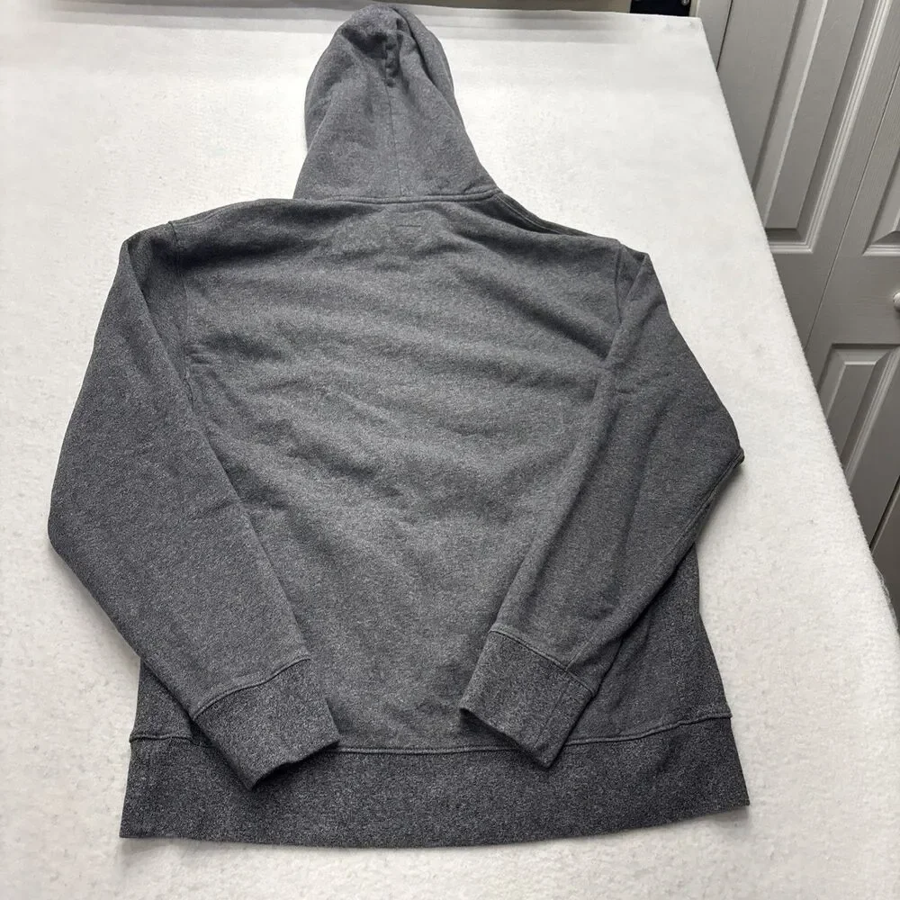 J Crew Hoodie Sweatshirt Mens Large Gray Grey Vintage Fleece Raglan Terry Knit